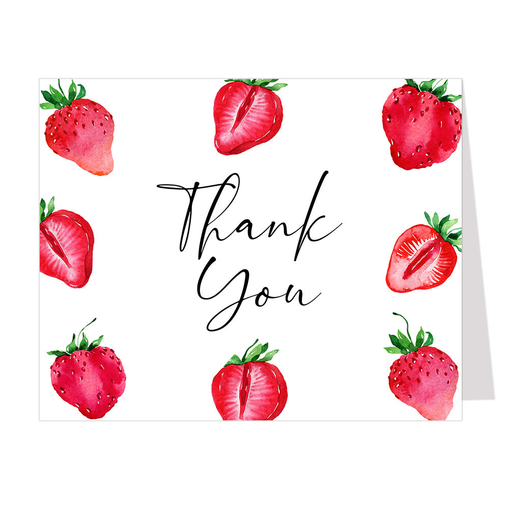 Strawberry Thank You Card