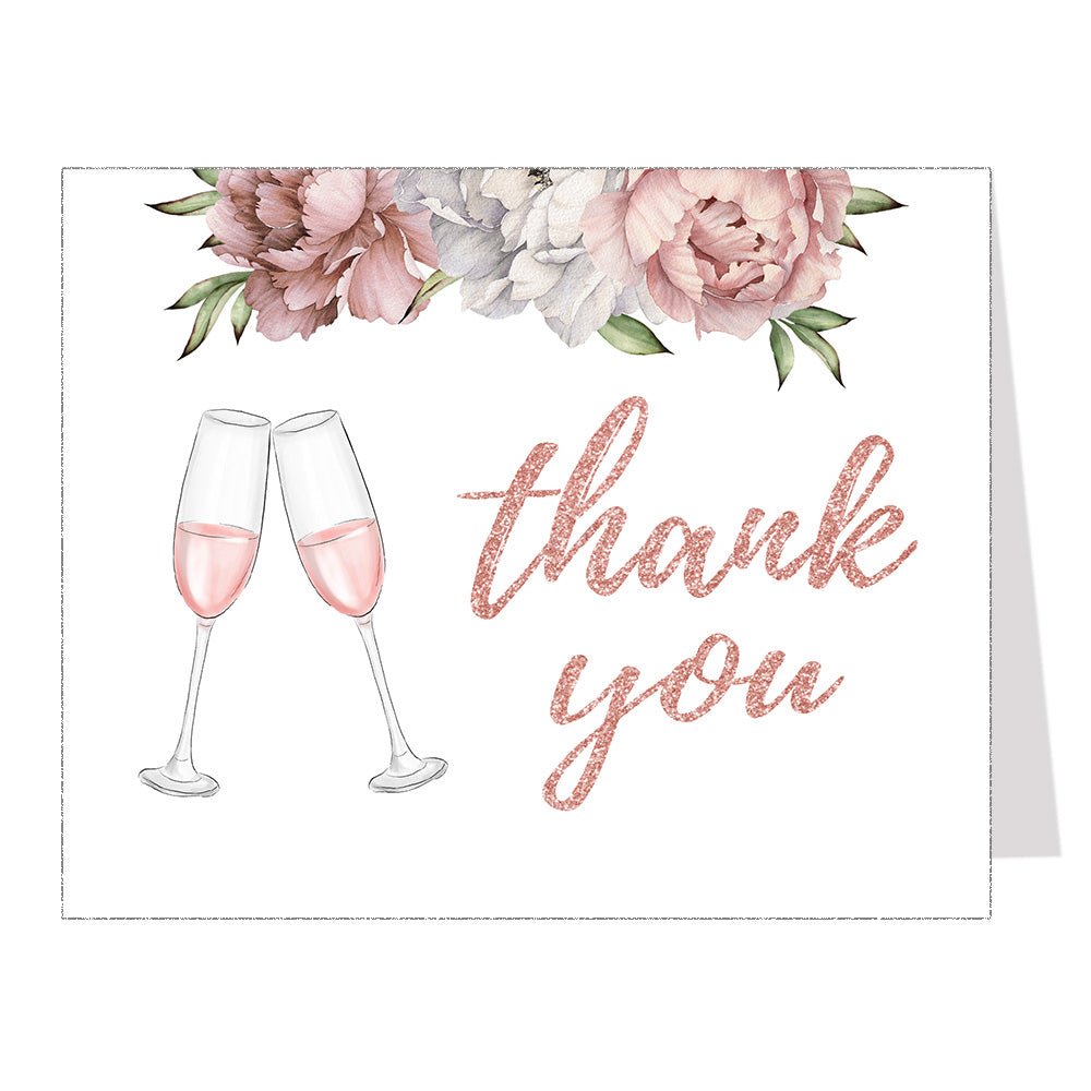 Brunch and Bubbly Thank You Card