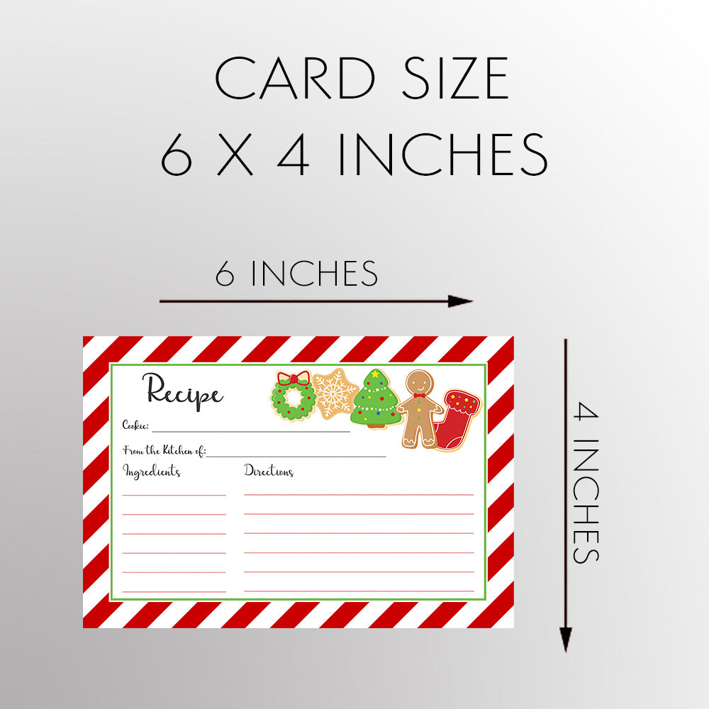 Candy Stripe Recipe Card