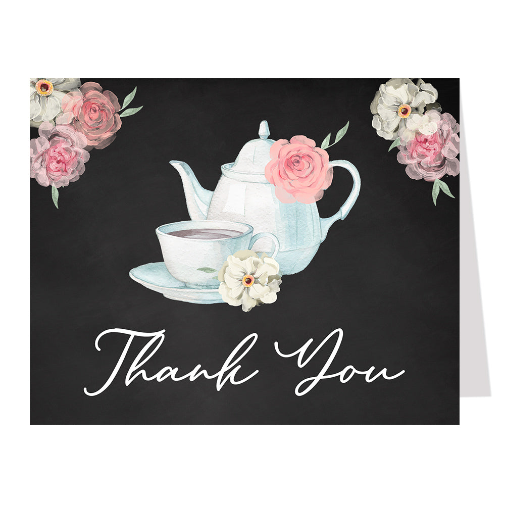 Watercolor Tea Thank You Card