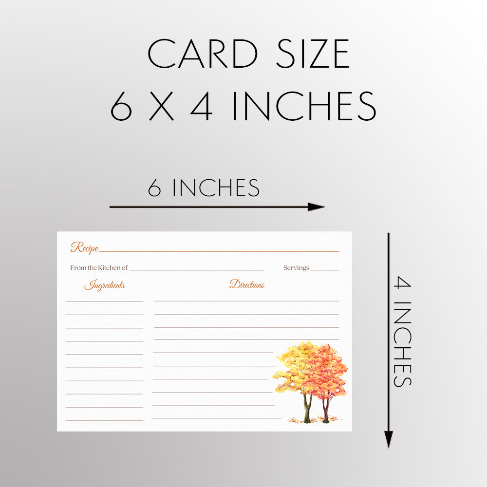 Fall in Love Tree Recipe Card