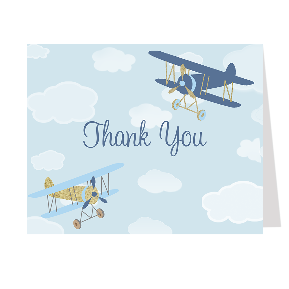 Up Up and Away Thank You Card