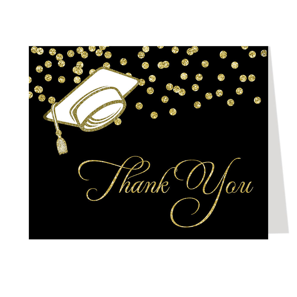 Graduation Hat Thank You Card – The Invite Lady
