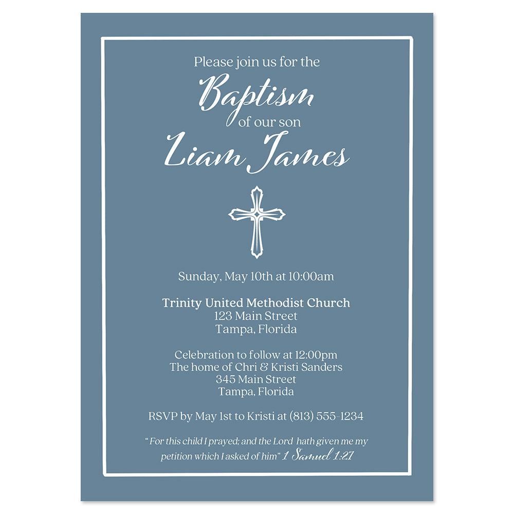 Simple Cross Invitation