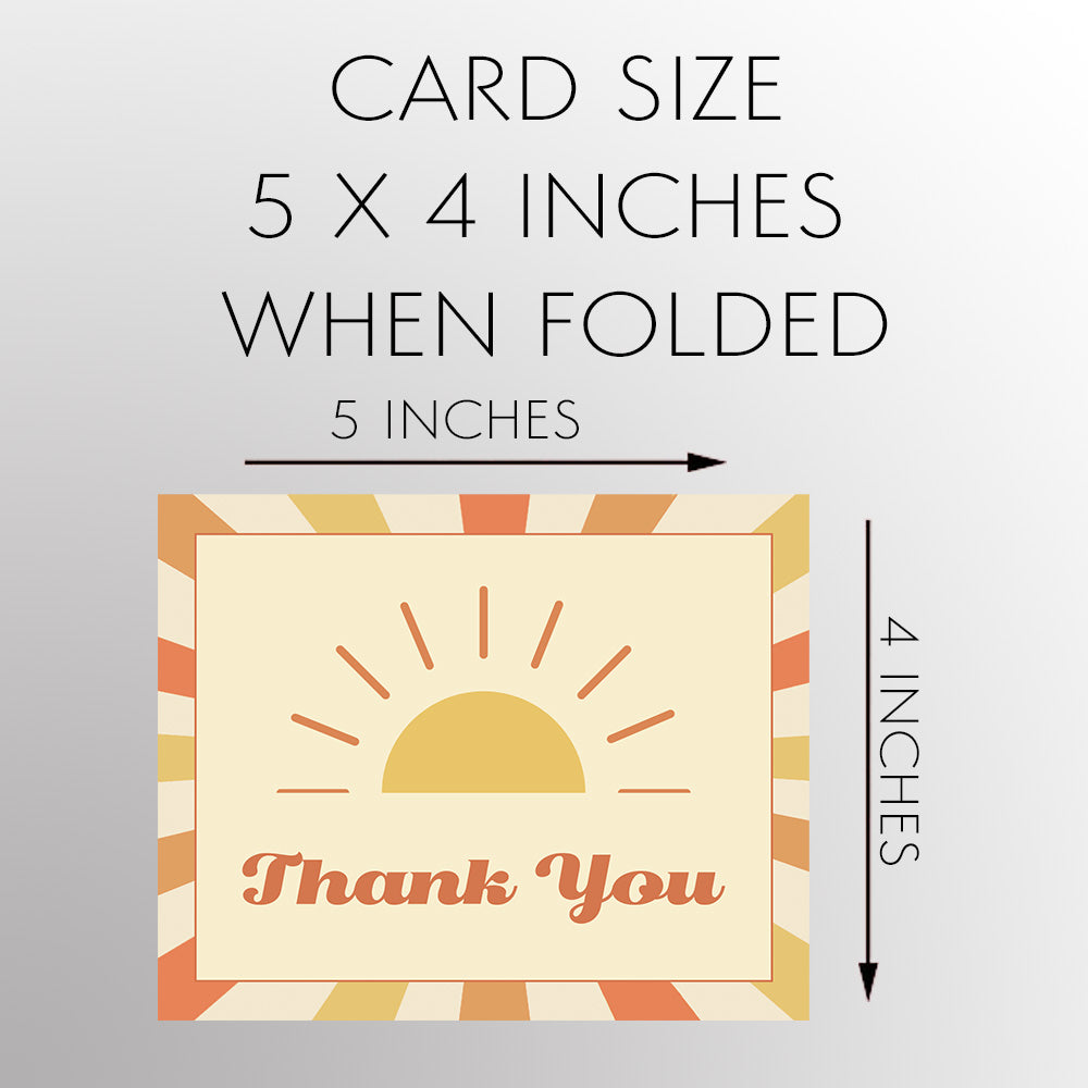 You Are My Sunshine Thank You Card