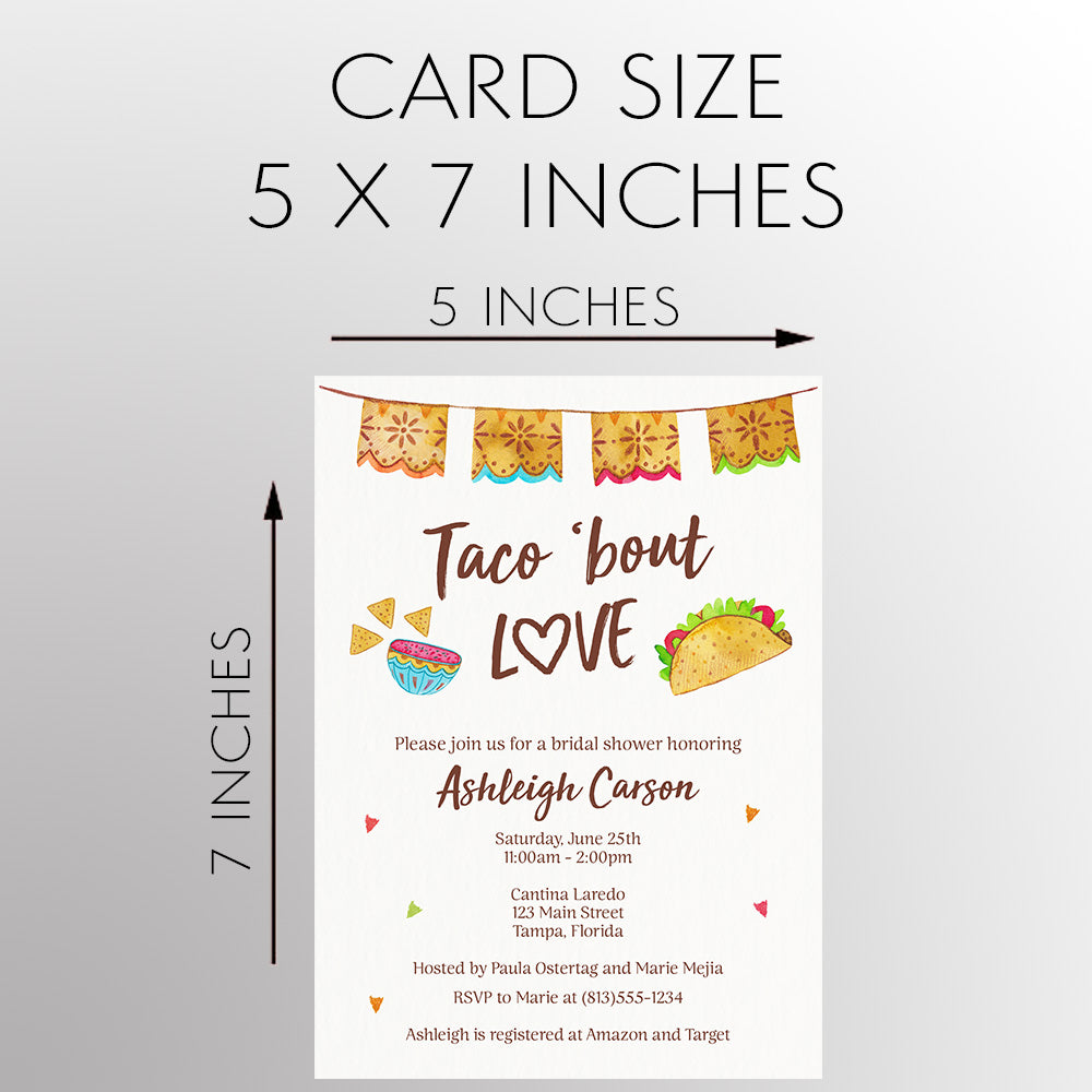 Taco 'Bout Love Fiesta Bridal Shower Invitation