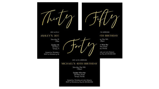 Unique Milestone Birthday Invitations for 2026