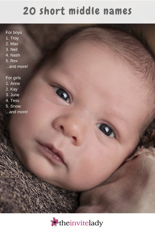 Short middle names for babies are as popular as flamingos, pineapples and tiny dogs.