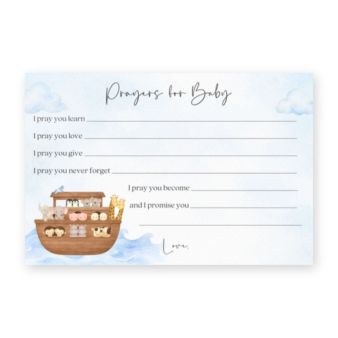 Noah's Ark Prayers for Baby Card