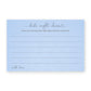 Something Blue Bridal Gown Date Night Card