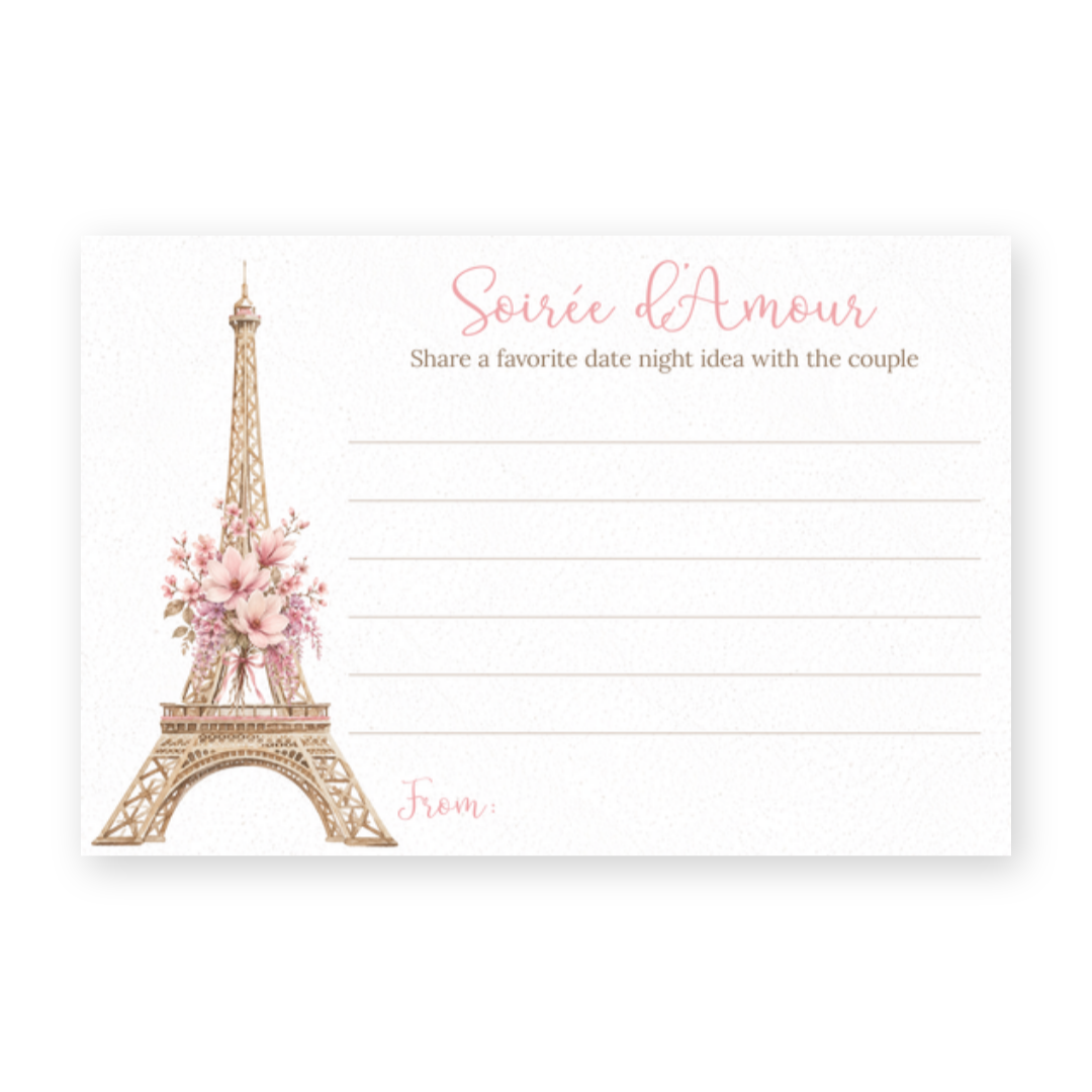 Paris Love Date Night Card