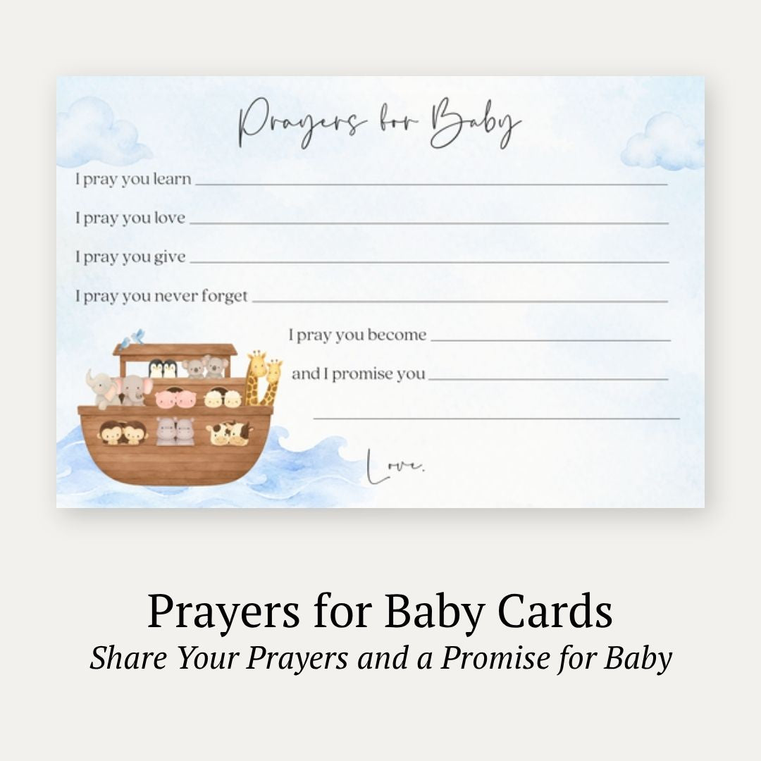 Noah's Ark Prayers for Baby Card