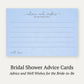Something Blue Bridal Gown Advice Card