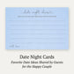 Something Blue Bridal Gown Date Night Card