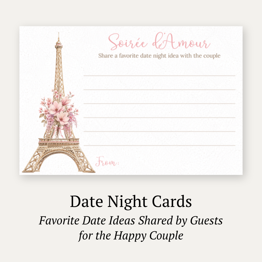 Paris Love Date Night Card
