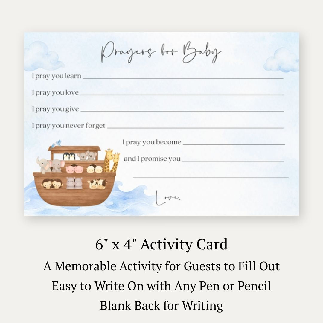 Noah's Ark Prayers for Baby Card