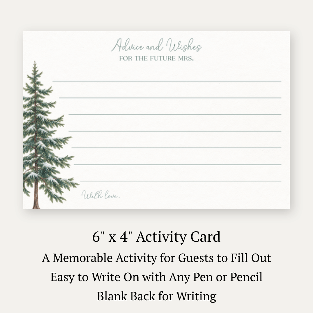 Snow in Love (Trees) Advice Cards