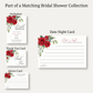 Rose Bridal Shower Date Night Card