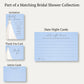 Something Blue Bridal Gown Date Night Card