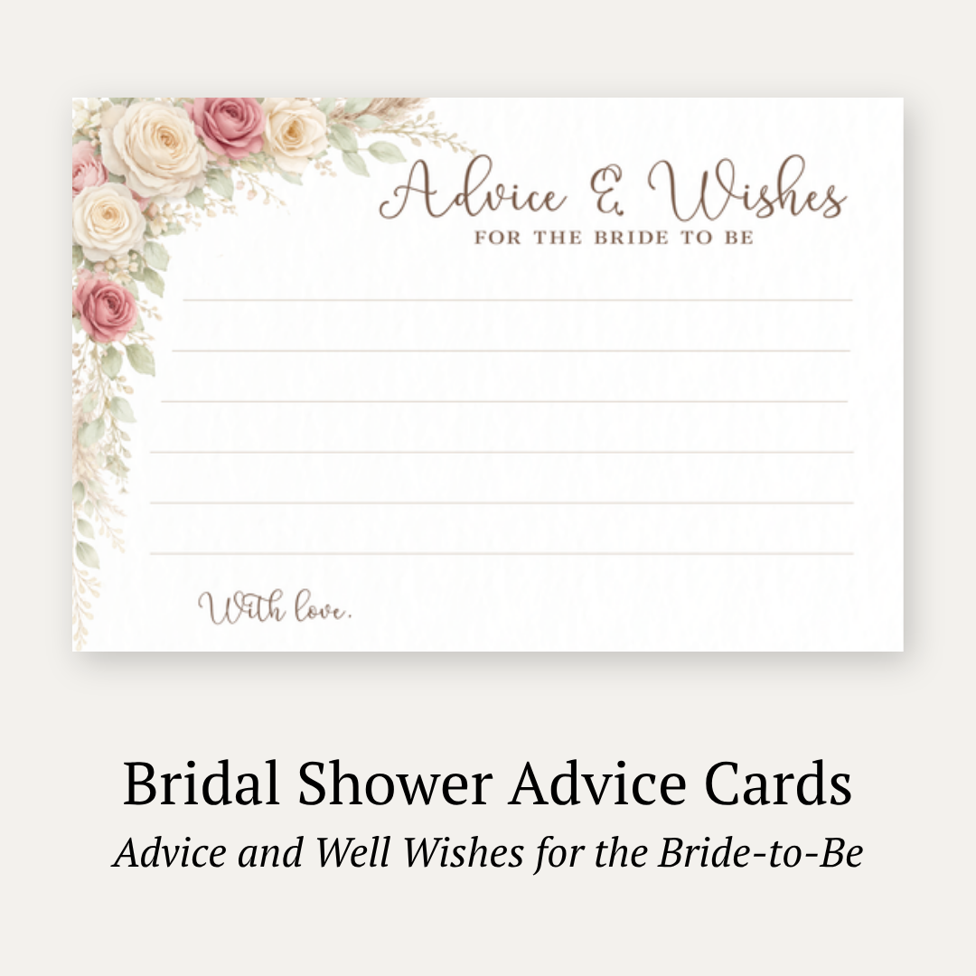 Western Bridal Advice Card
