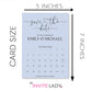 Calendar Save the Date Cards - Blue