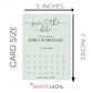 Calendar Save the Date - Sage Green