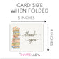 A New Chapter Baby Shower Thank You Card