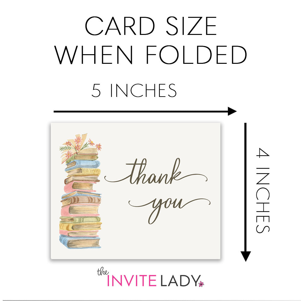 A New Chapter Baby Shower Thank You Card