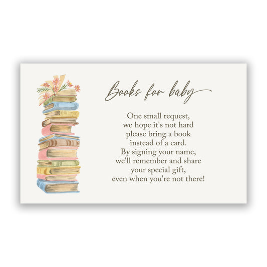 A New Chapter Bring a Book Insert Card