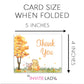 Winnie the Pooh Autumn Thank You Card