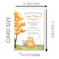 Winnie the Pooh Autumn Baby Shower Invitation