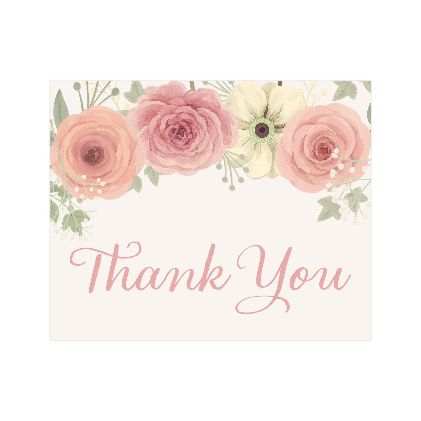 Baby Brunch Thank You Card