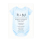 Bodysuit Baby Shower Invitation