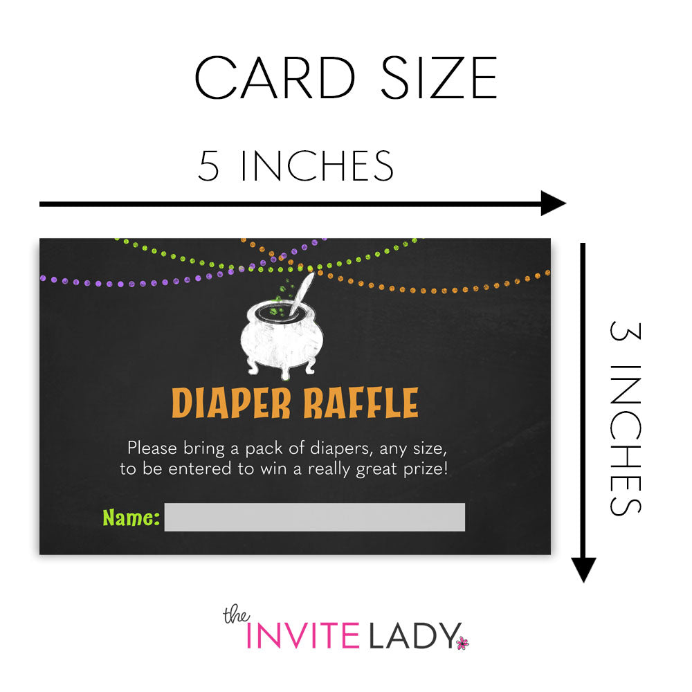 A Baby is Brewing Diaper Raffle Ticket, Halloween Baby Shower