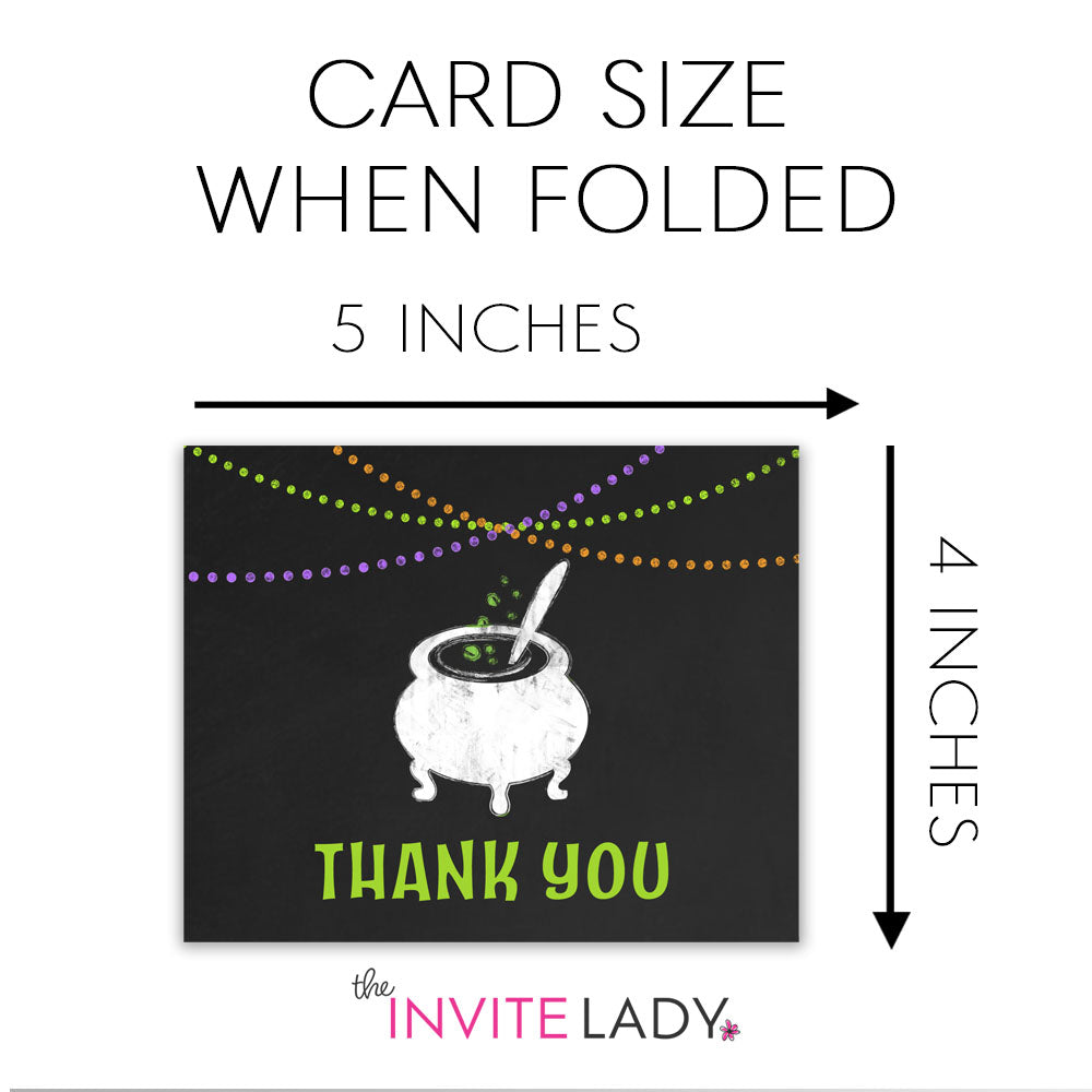 A Baby is Brewing Thank You Card - Halloween Baby Shower