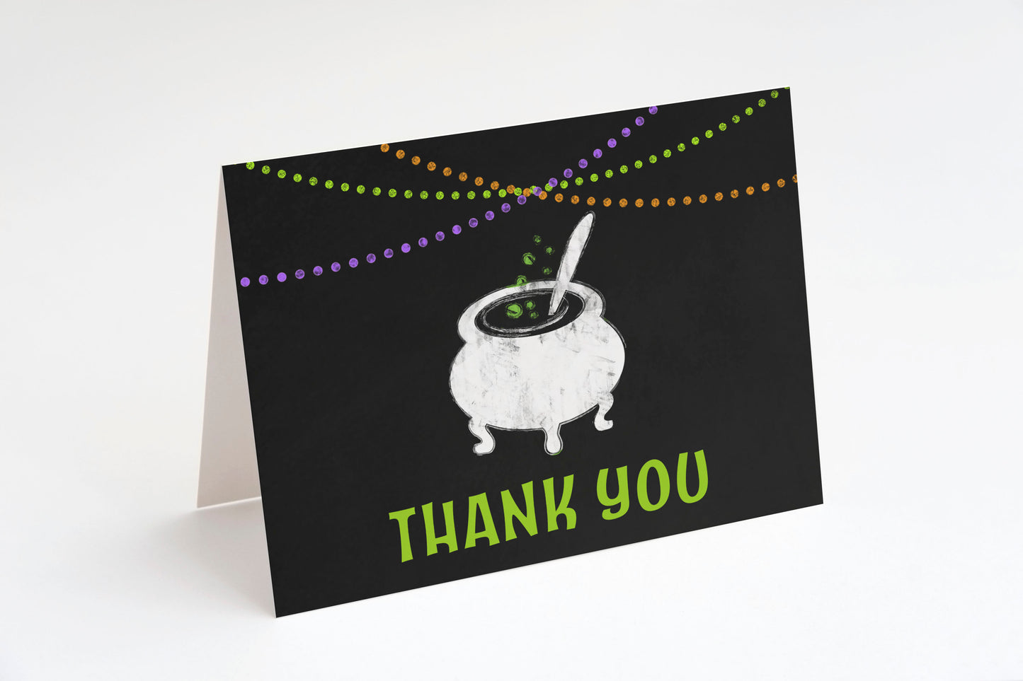 A Baby is Brewing Thank You Card - Halloween Baby Shower