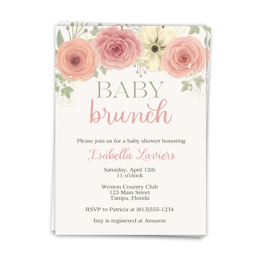 Baby Brunch Invitation