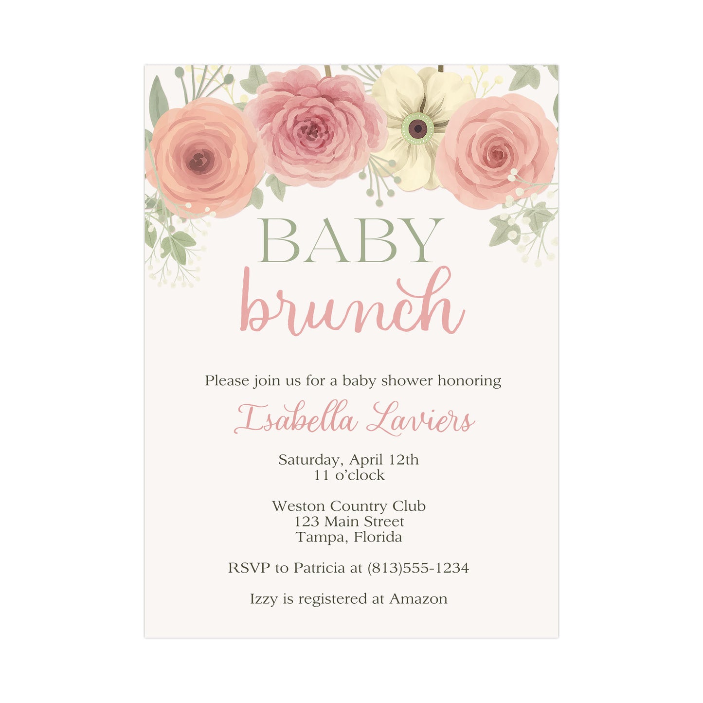 Baby Brunch Invitation