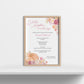 Floral Pumpkin Baby Shower Invitation