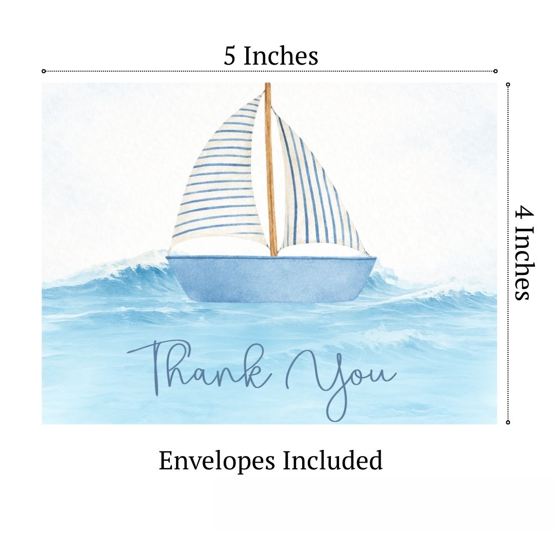 Baby on Board Baby Shower Thank You Card