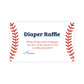 Baseball Diaper Raffle Tickets