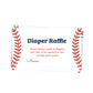 Baseball Diaper Raffle Tickets