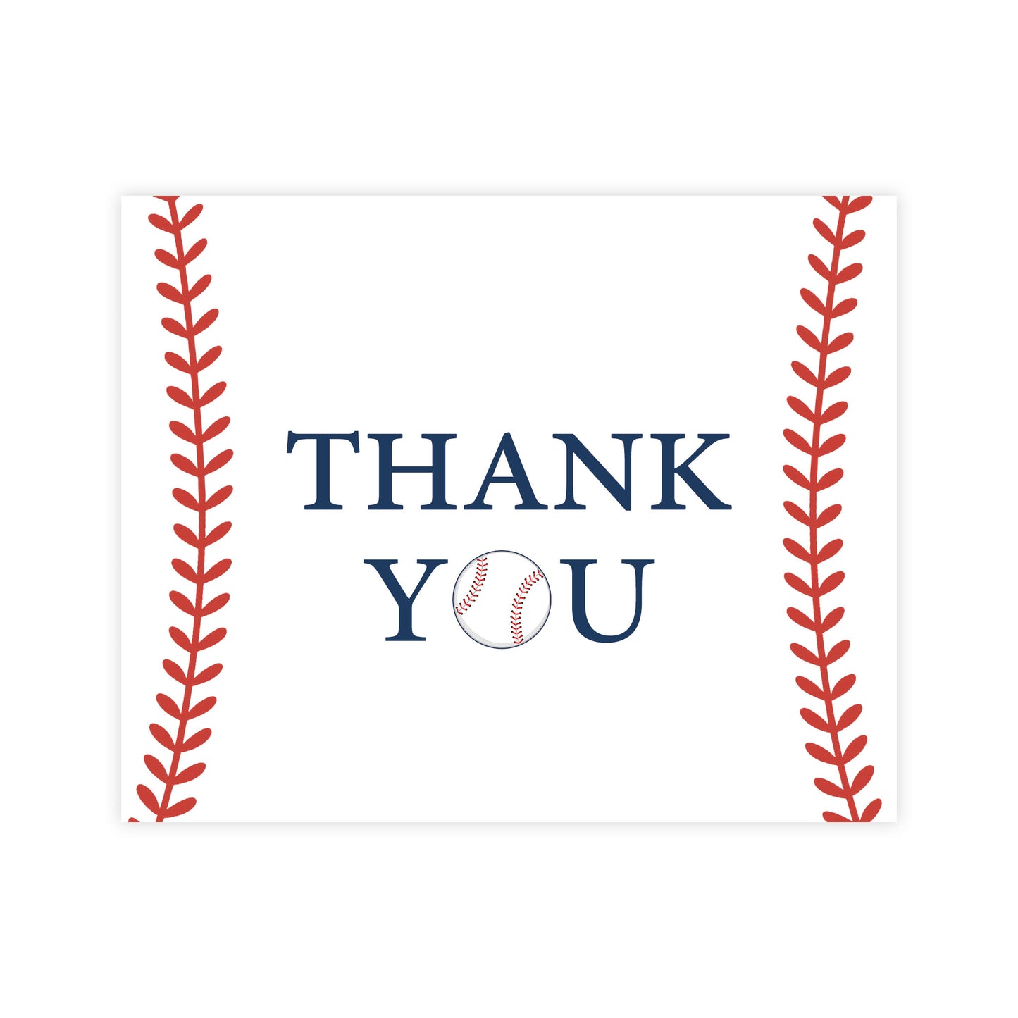 Baseball Thank You Card