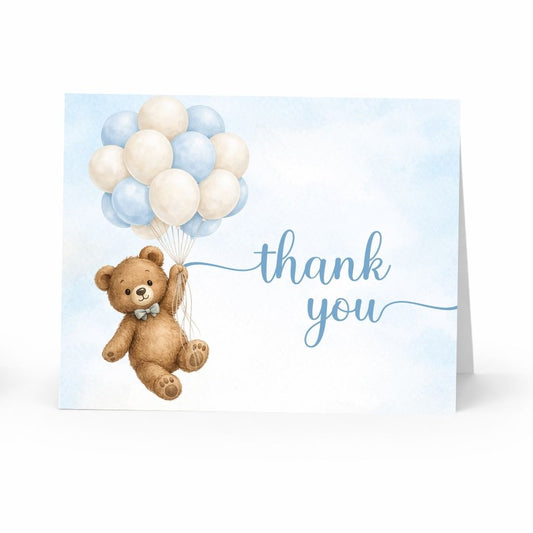Bearly Wait Teddy Bear Baby Shower Thank You Cards