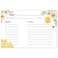 Bride to Bee Recipe Card