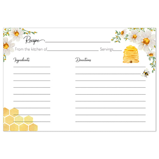 Bride to Bee Recipe Card