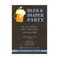 Beer and Diaper Party Invitation