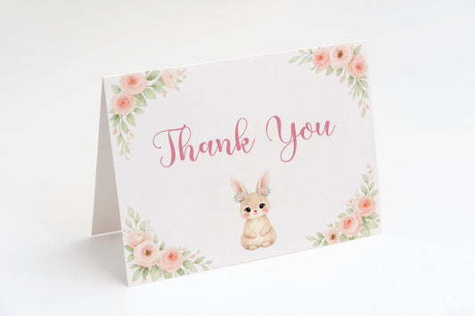 Bunny Baby Shower Thank You Card
