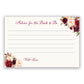 Burgundy Blooms Advice for the Bride Card