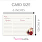 Burgundy Blooms Recipe Cards